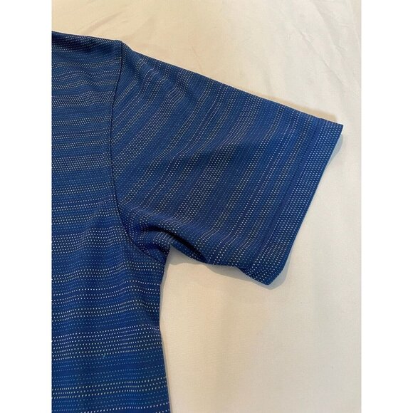 PGA Tour Men's Polo Shirt Short Sleeve Athletic Sportswear Blue Stripe XXL - Picture 11 of 12